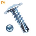 wafer truss head screw self drilling point zinc plated-8