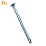 CSK head screw self drilling zinc plated with ribs-5