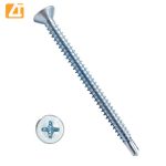 CSK head screw self drilling zinc plated with ribs-6